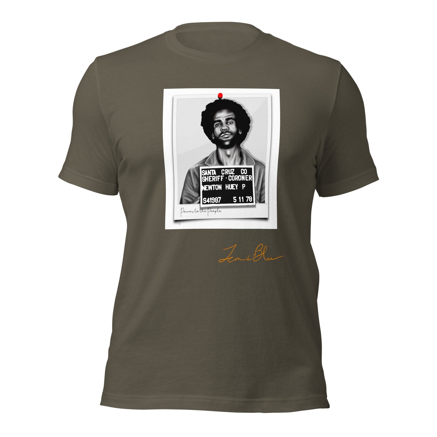 HUEY P. NEWTON ICONIK BLAC GRAPHIC T