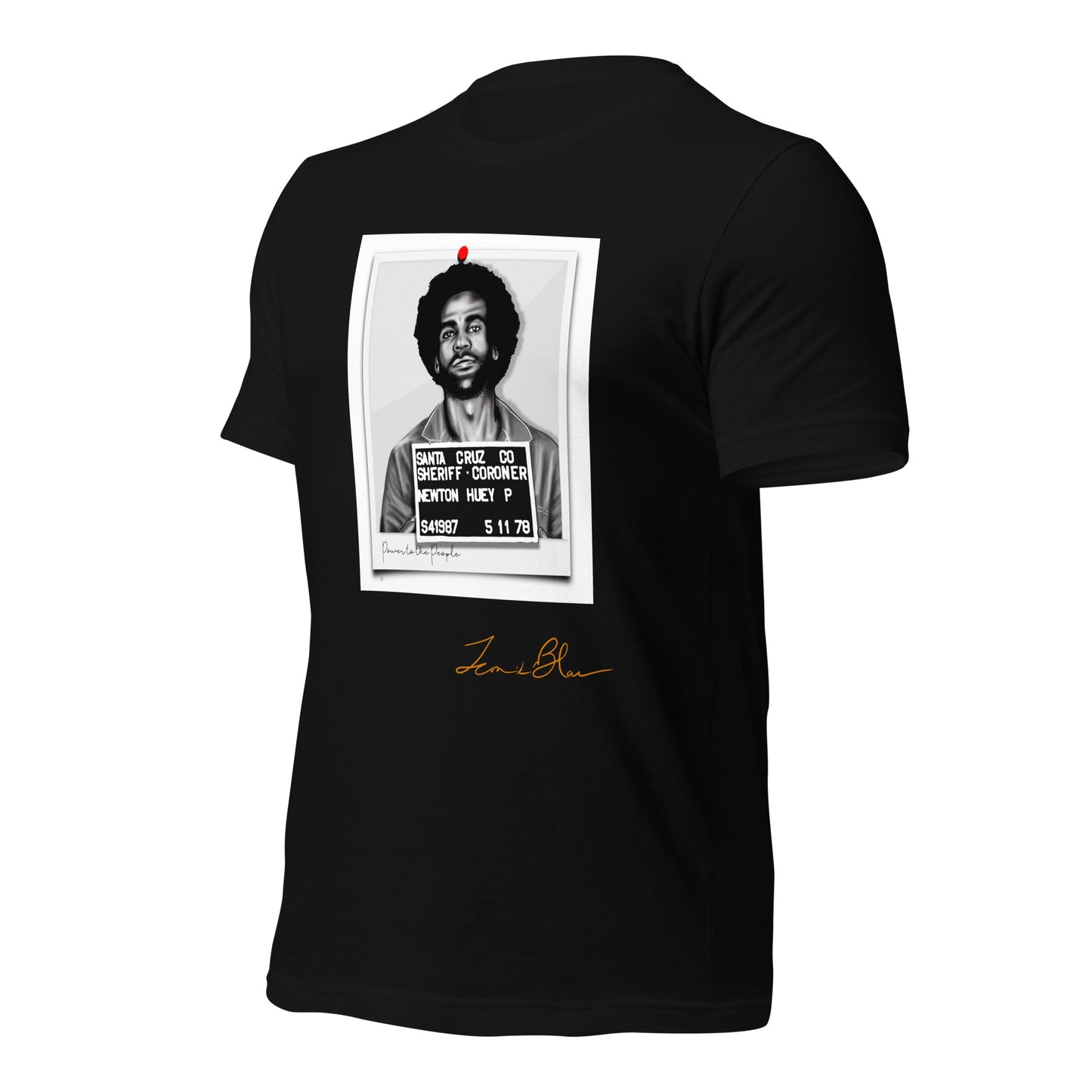 HUEY P. NEWTON ICONIK BLAC GRAPHIC T