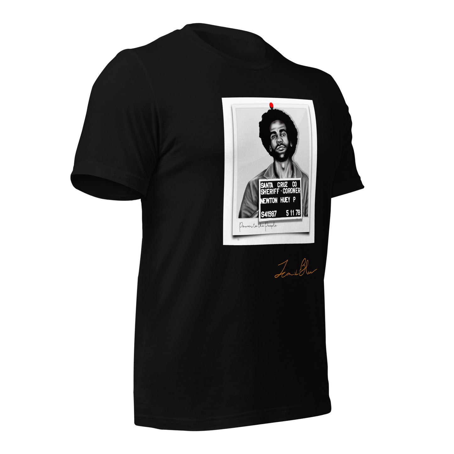 HUEY P. NEWTON ICONIK BLAC GRAPHIC T