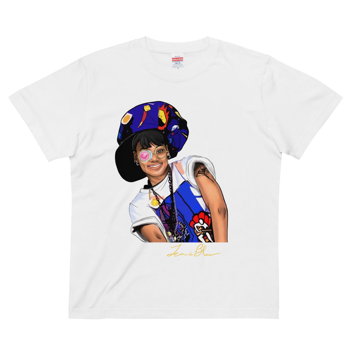 WOMENS LEFT-EYE ICONIK BLAC GRAPHIC T