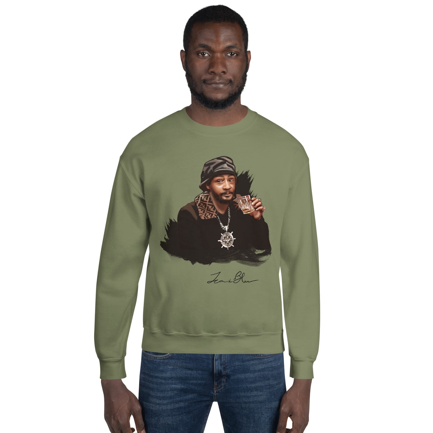 MENS ICONIK BLAC KATT WILLIAMS SWEATSHIRT