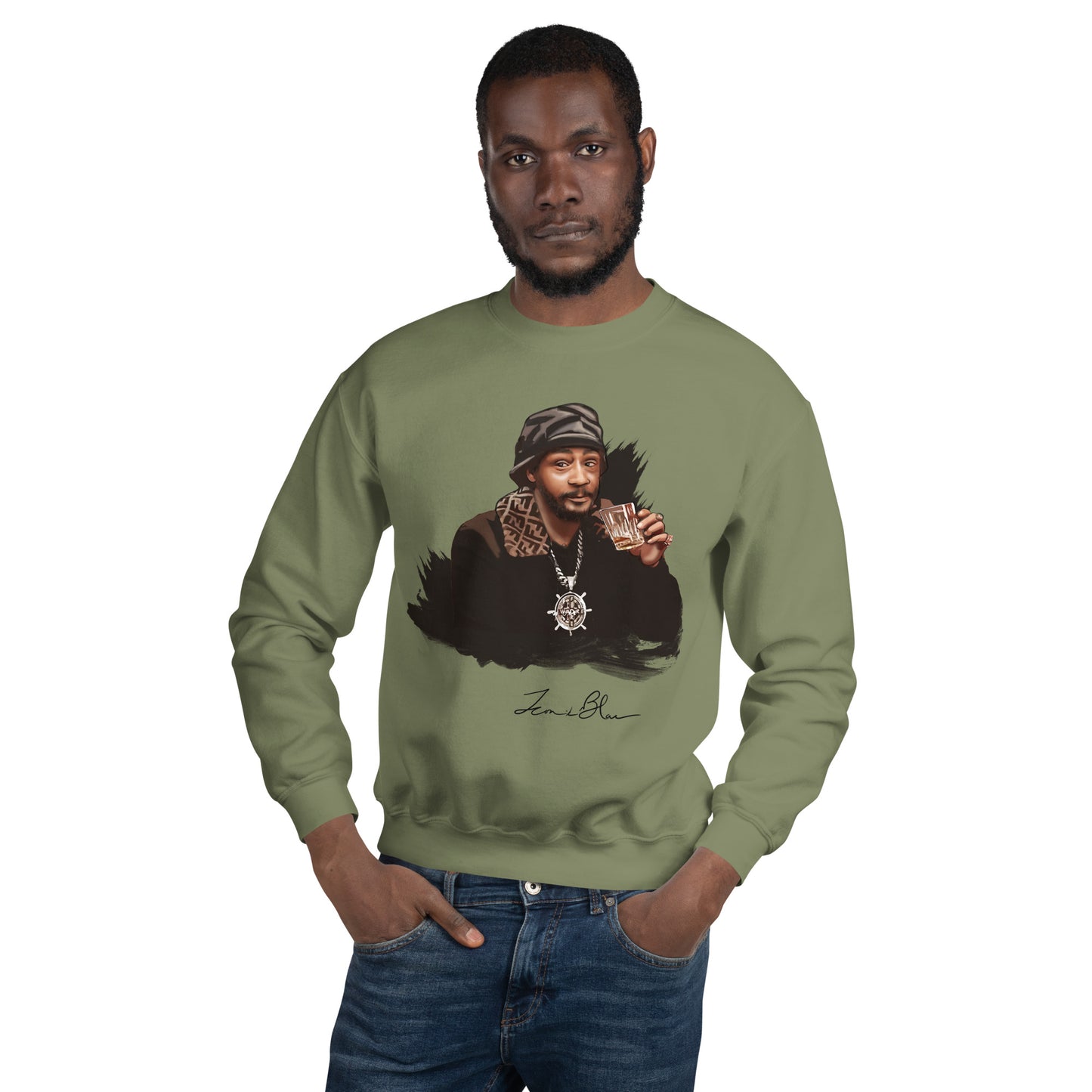 MENS ICONIK BLAC KATT WILLIAMS SWEATSHIRT