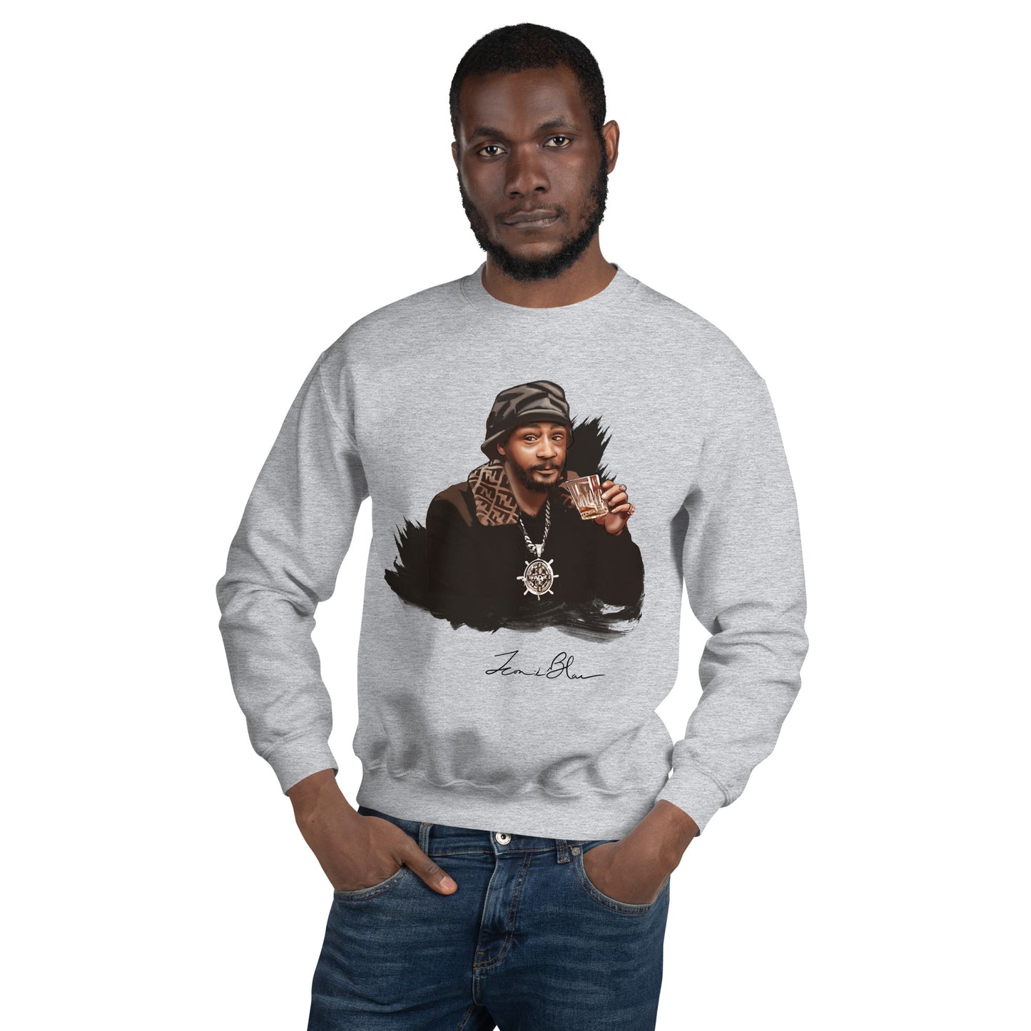 MENS ICONIK BLAC KATT WILLIAMS SWEATSHIRT