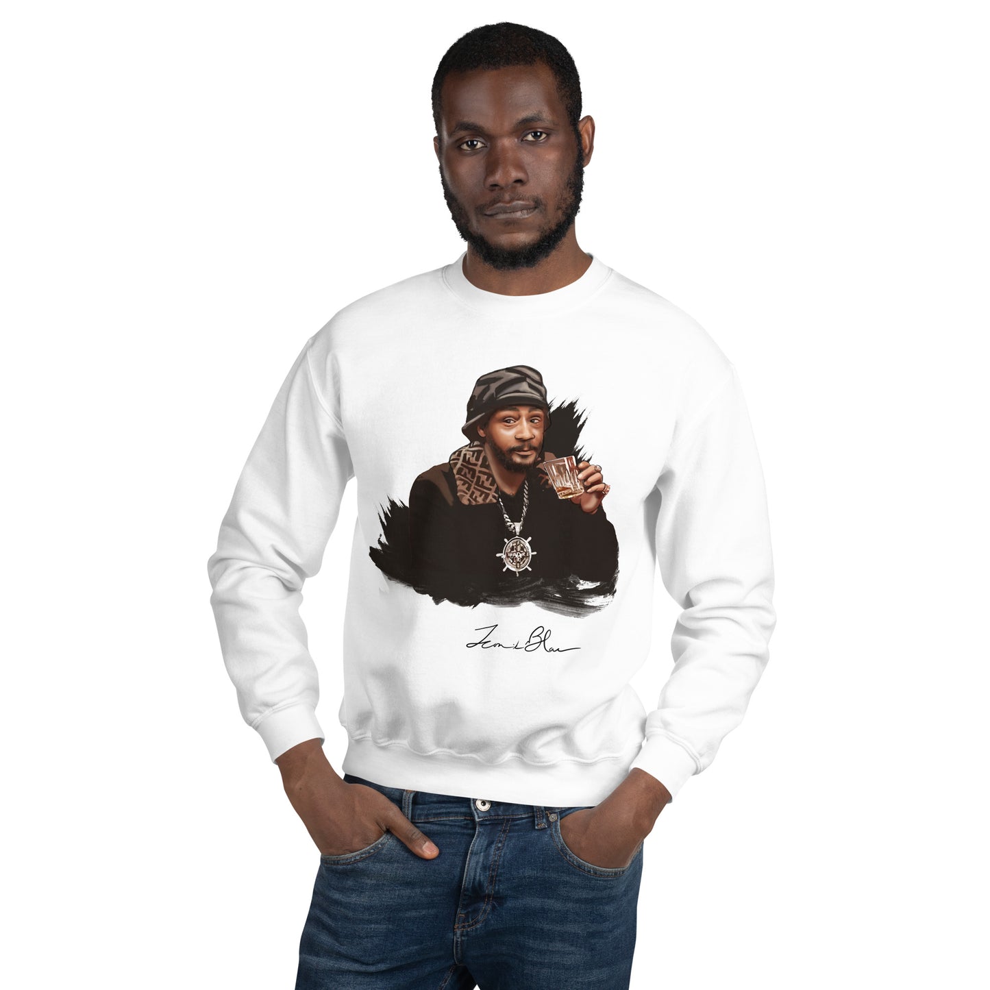 MENS ICONIK BLAC KATT WILLIAMS SWEATSHIRT